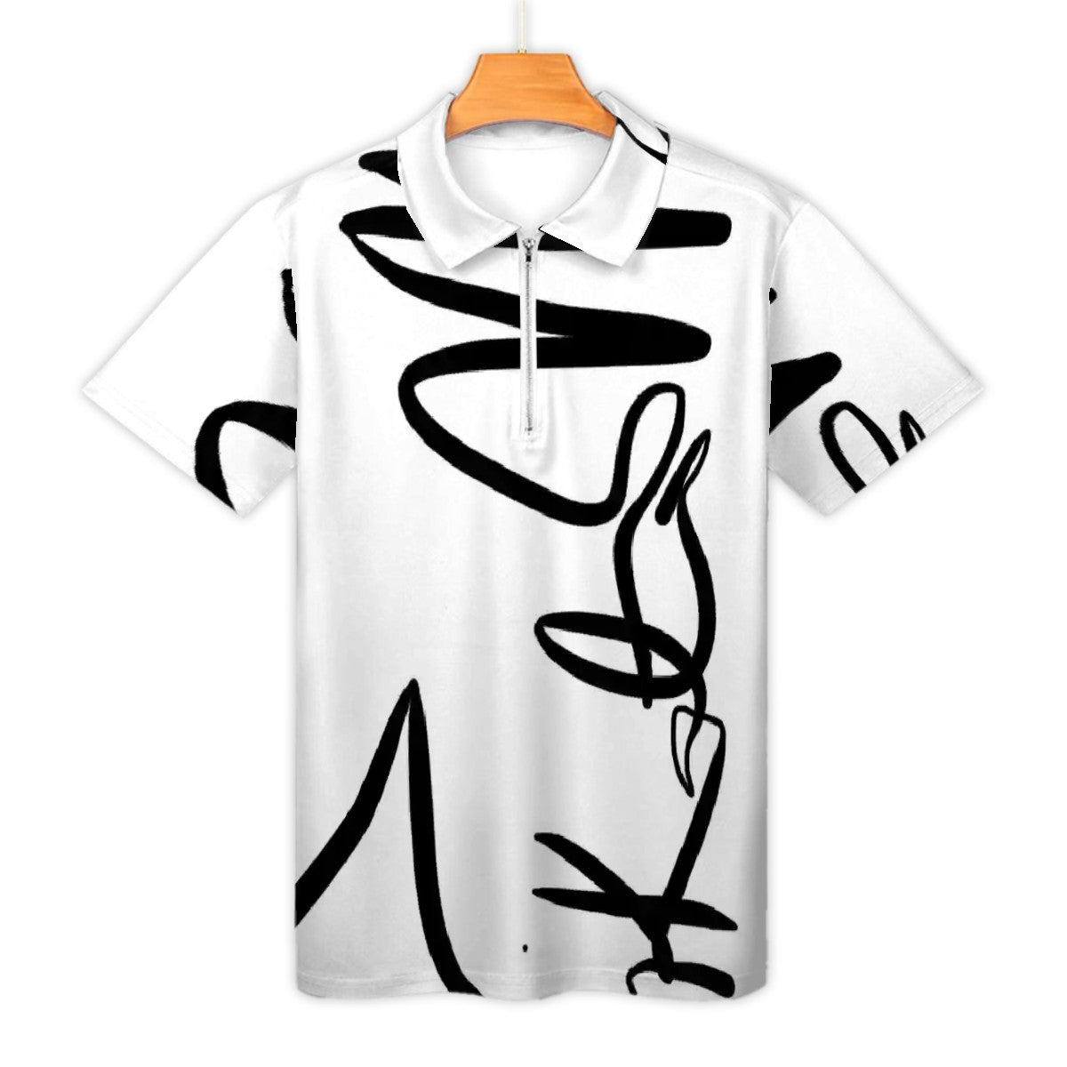 PIKATO MARTIENZO Zipper Polo Shirts Men SIG WHT