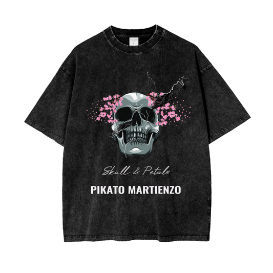 PIKATO MARTIENZO Acid Wash Oversize T-Shirt - 250 GSM