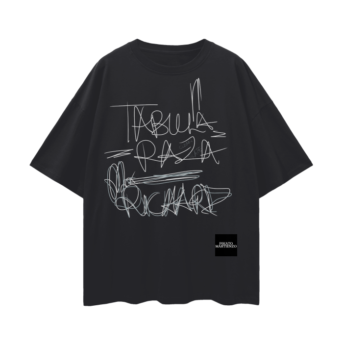 PIKATO MARTIENZO Oversize Deep drop TABULARAZAV1 Tee