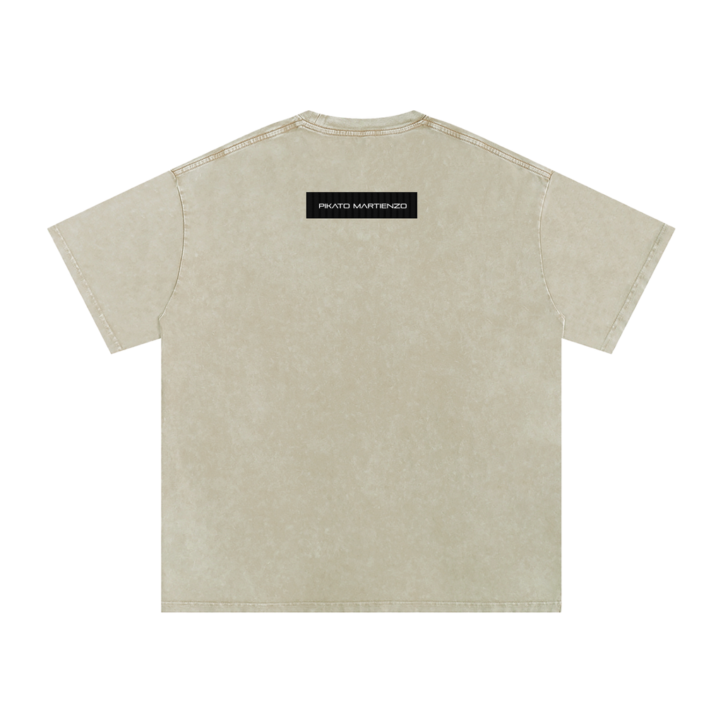 SCRIPTUS Snow Washed Oversized Full Cotton T-Shirt