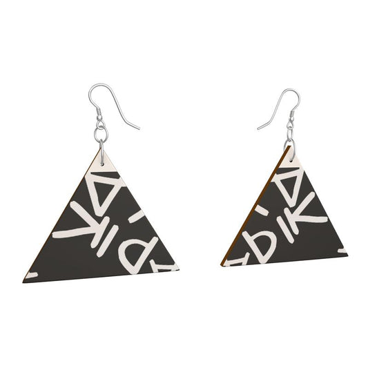 PM Wooden Earrings Geometric Shapes