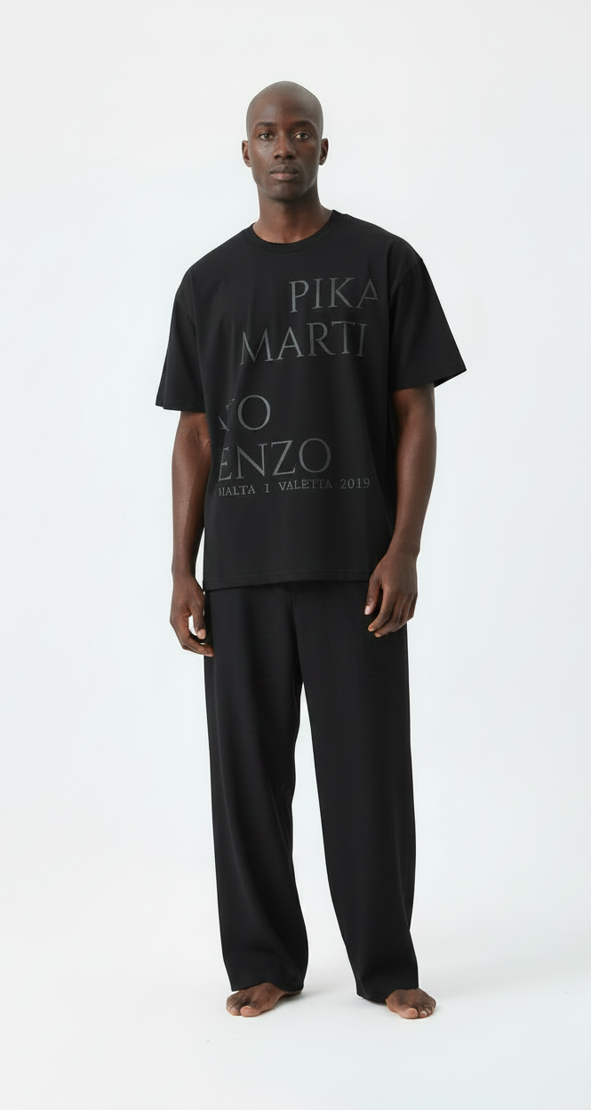 PIKATO MARTIENZO MALTA  VALETTA 2019 BLK Mens T-Shirt