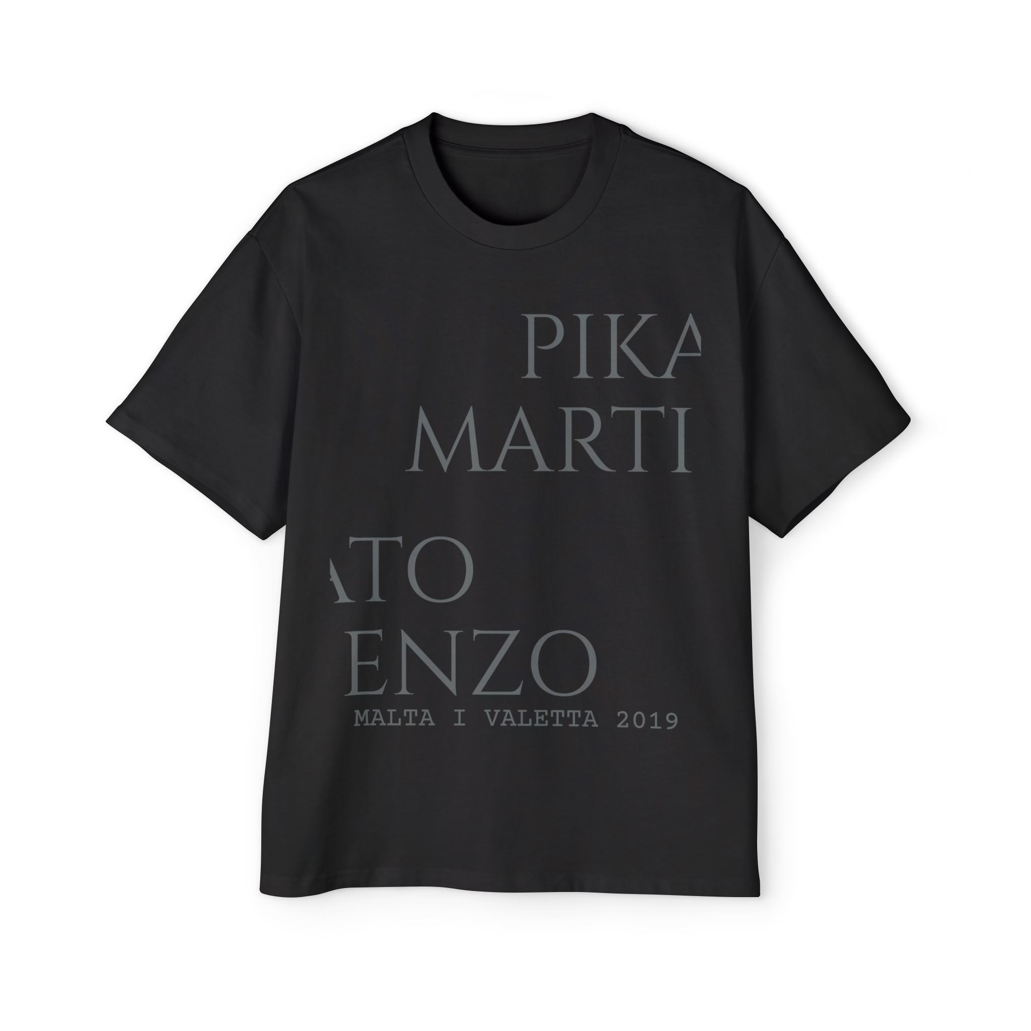 PIKATO MARTIENZO MALTA  VALETTA 2019 BLK Mens T-Shirt
