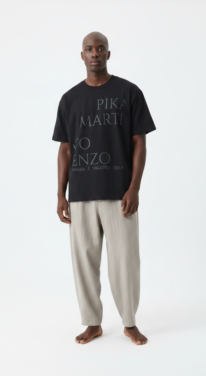 PIKATO MARTIENZO MALTA  VALETTA 2019 BLK Mens T-Shirt