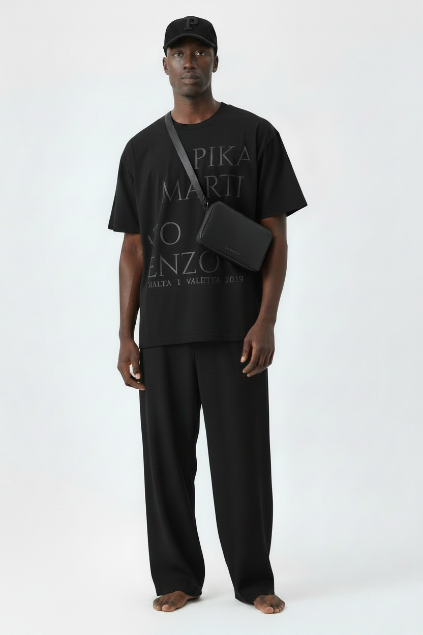 PIKATO MARTIENZO MALTA  VALETTA 2019 BLK Mens T-Shirt