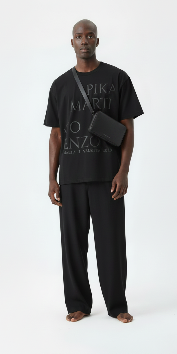 PIKATO MARTIENZO MALTA  VALETTA 2019 BLK Mens T-Shirt