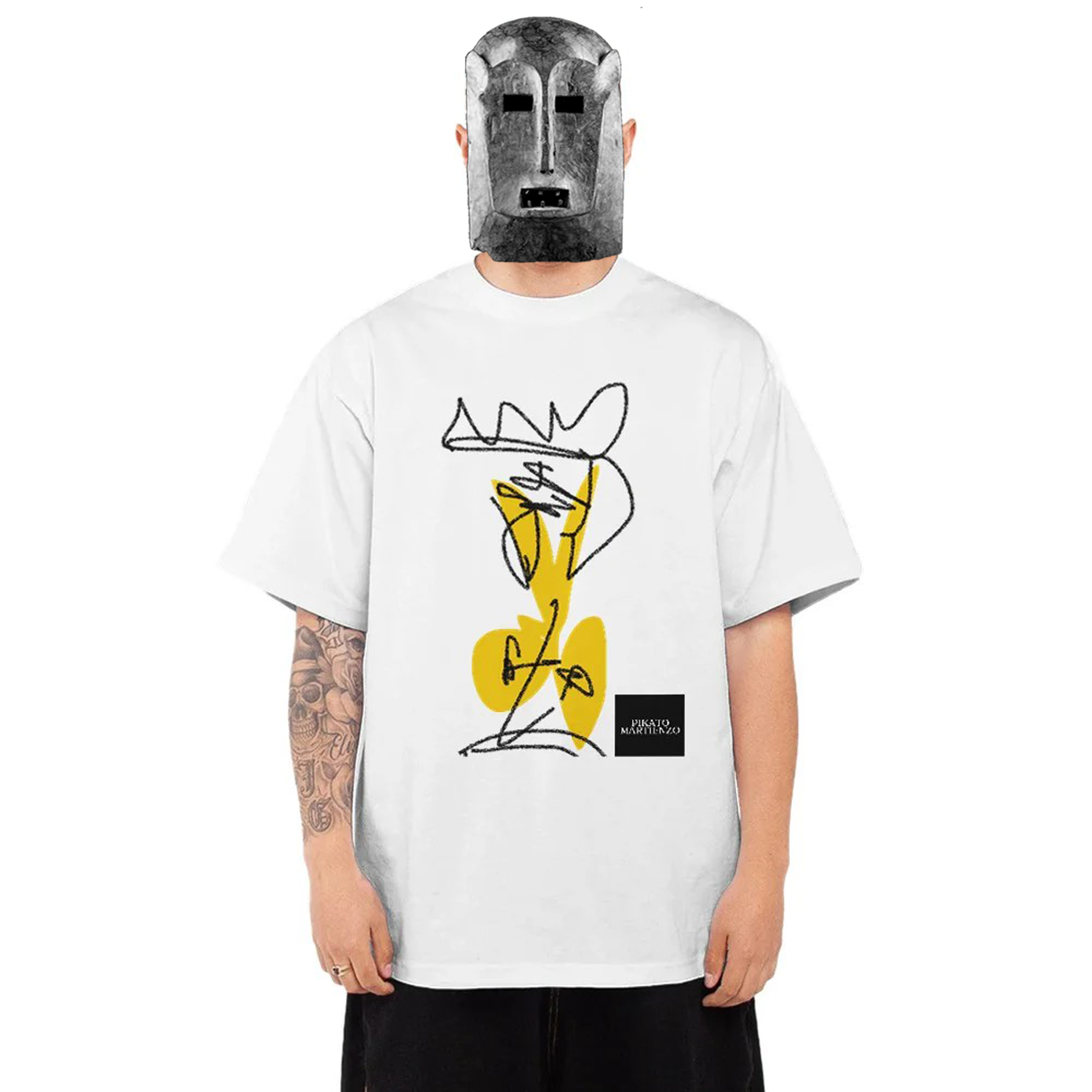 PIKATO MARTIENZO Untitled T-Shirt WHT