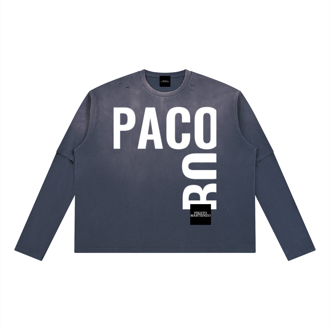PIKATO MARTIENZO PACOBO UNSX Vintage Wash Layered Tee