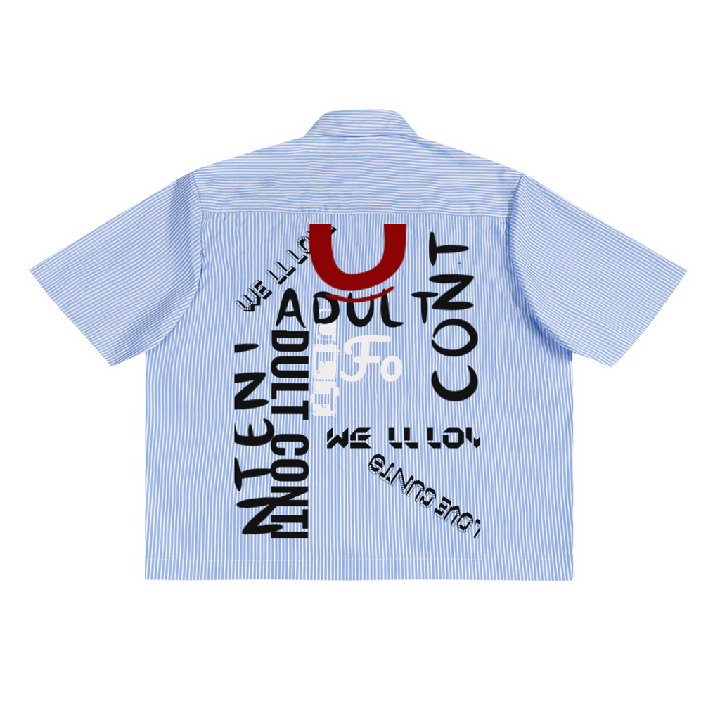 Oversized Vertical Stripe Boxy Shirt