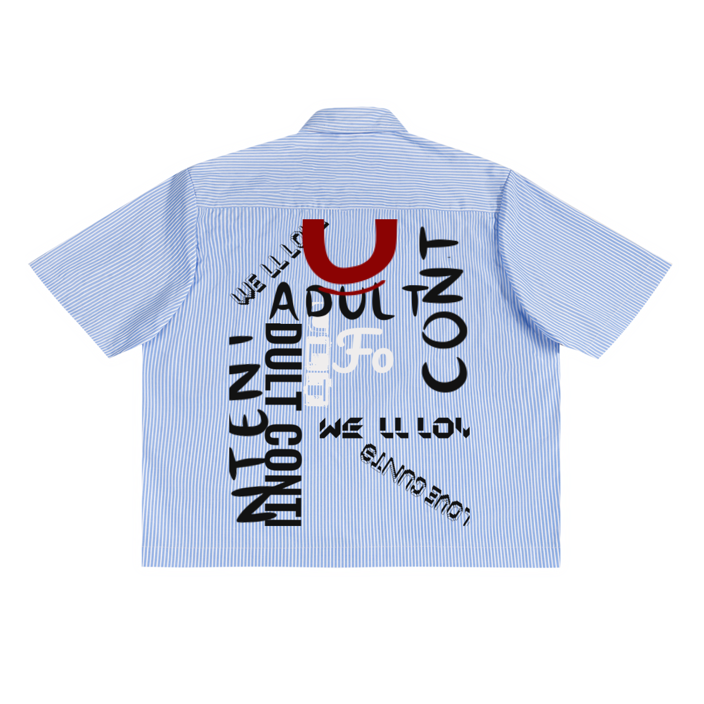 Oversized Vertical Stripe Boxy Shirt