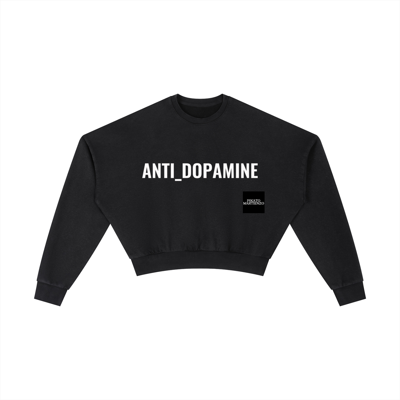 ANTI_DOPAMINE Vintage WSHED Cropped Sweatshirt