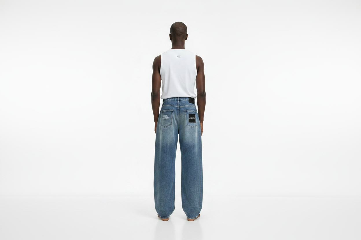 PIKATO MARTIENZO Heavyweight Sun Fade Denim Pants