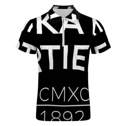 PIKATO MARTIENZO Zipper Polo Shirts Men BLK BLOK