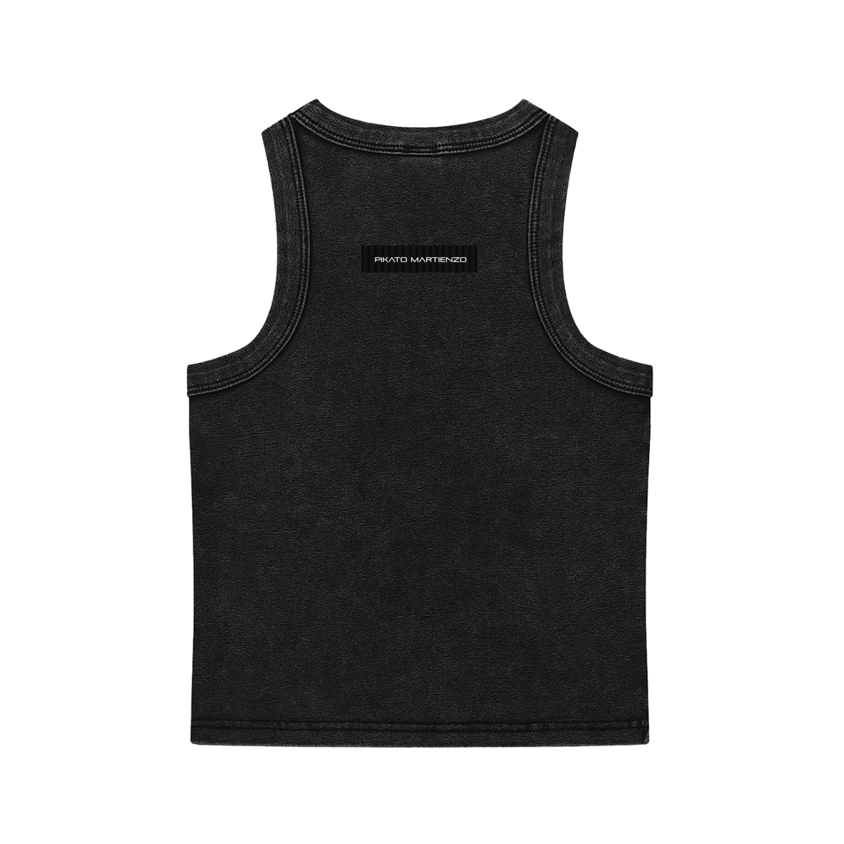 PIKATO MARTIENZO "NO COMMENTS" SCRIPTUS Snow Washed Tank Top