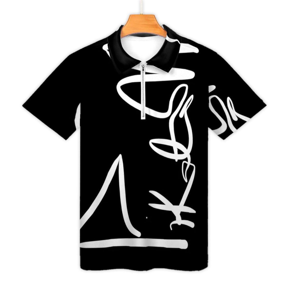PIKATO MARTIENZO Zipper Polo Shirts Men SIG BLK
