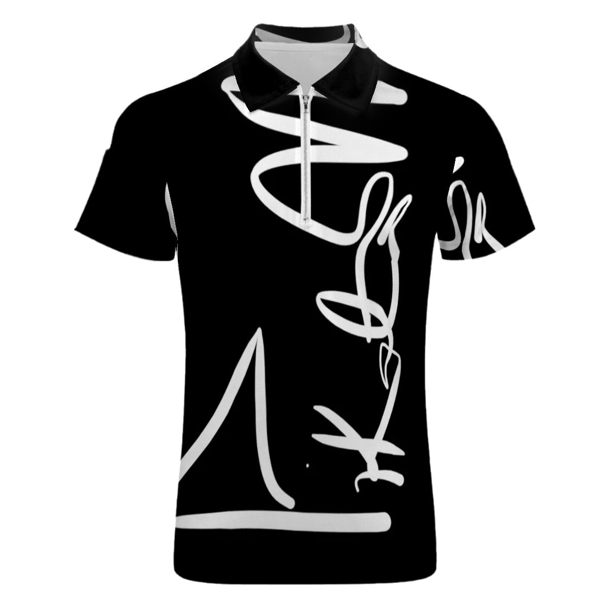 PIKATO MARTIENZO Zipper Polo Shirts Men SIG BLK