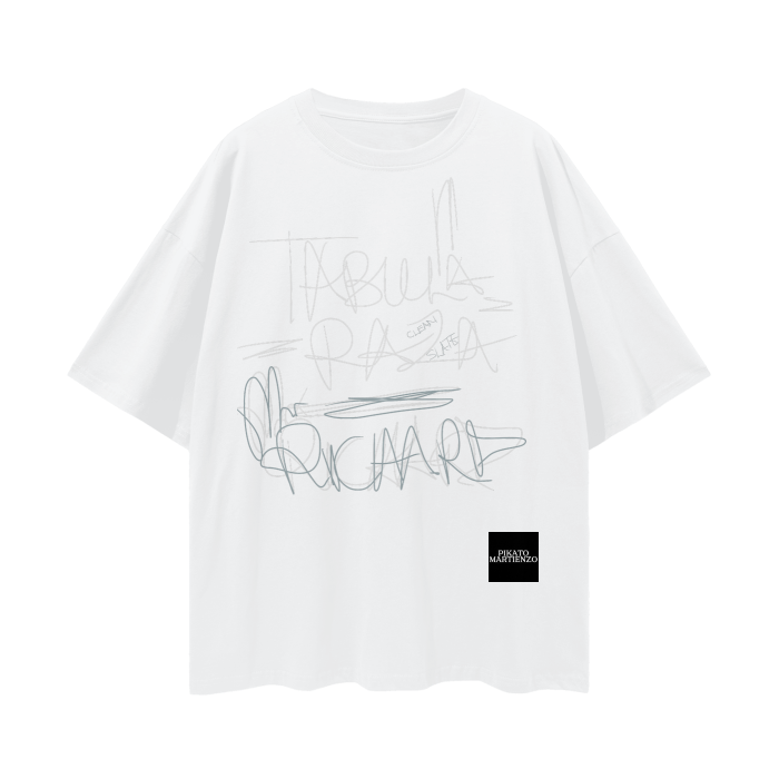 PIKATO MARTIENZO Oversize Deep drop TABULARAZAV1 Tee