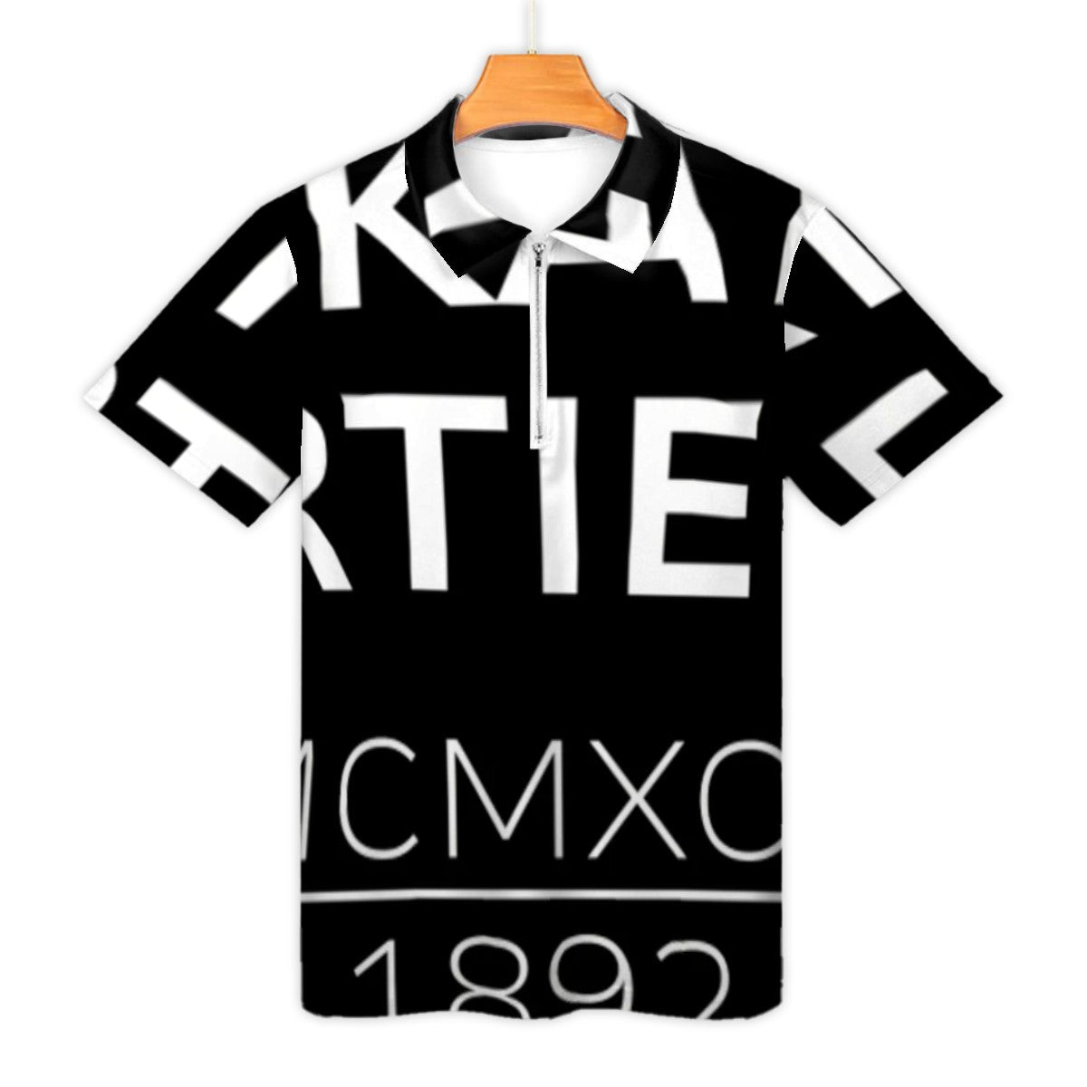 PIKATO MARTIENZO Zipper Polo Shirts Men BLK BLOK