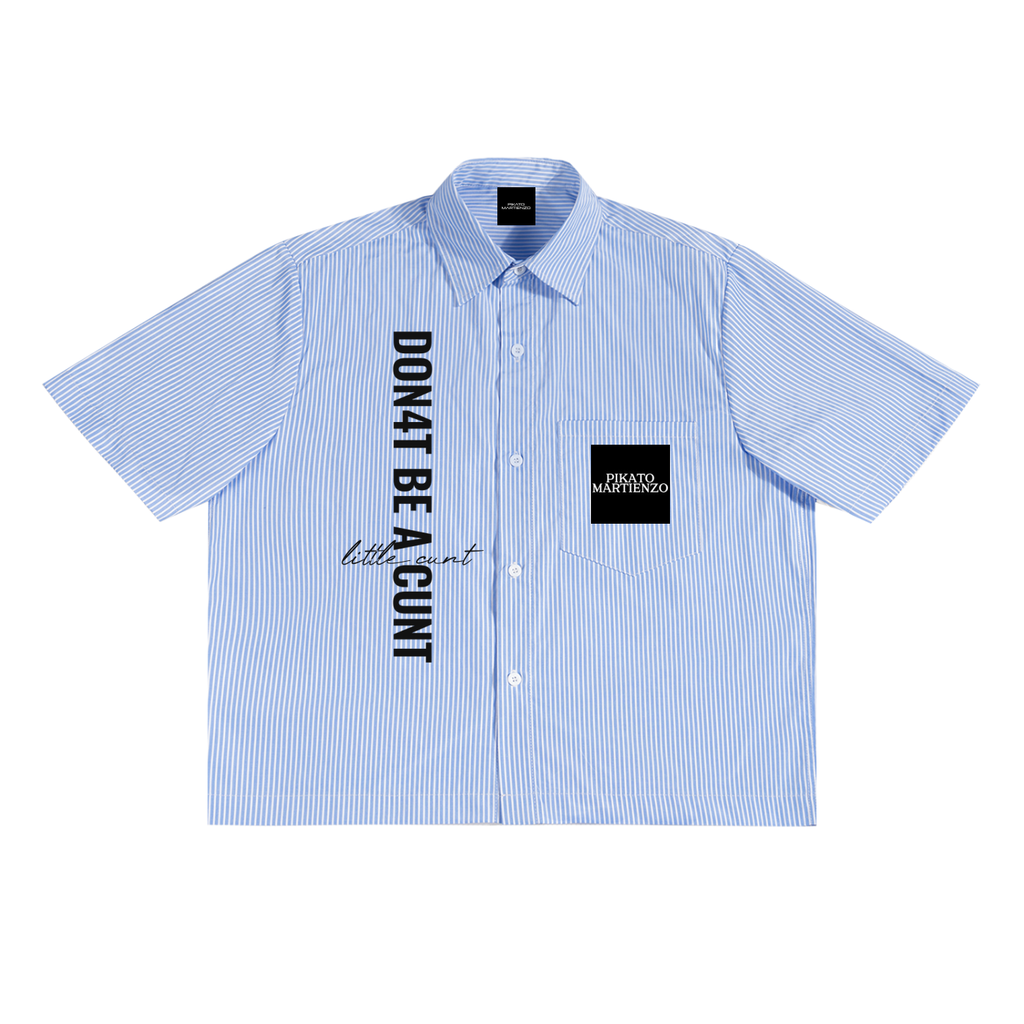 Oversized Vertical Stripe Boxy Shirt